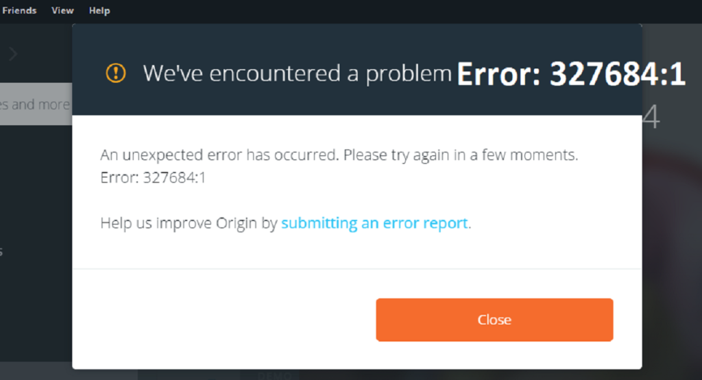 Error: 327684:1 | How to Fix(Solved