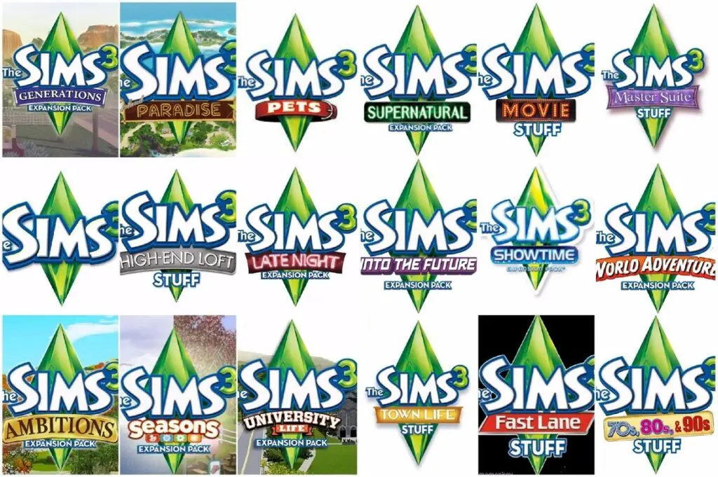Sims 3 Dlcs