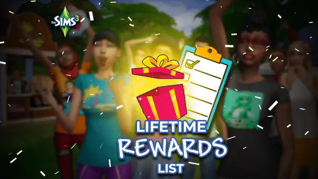 Sims 3 Lifetime Rewards List