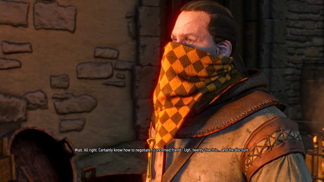 Help the Witcher 3 Hattori make a deal with his supplier