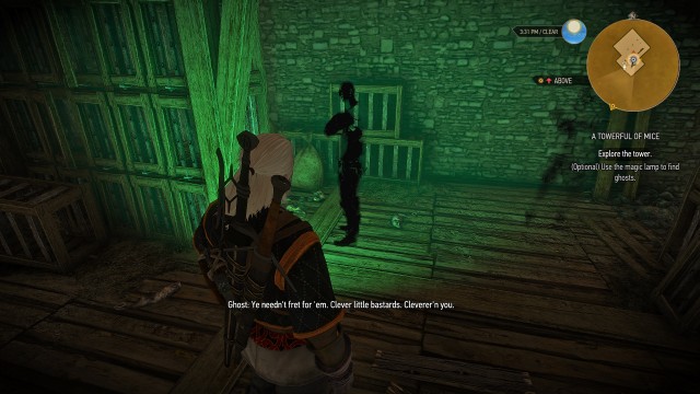 to find the towerful of mice ghosts.