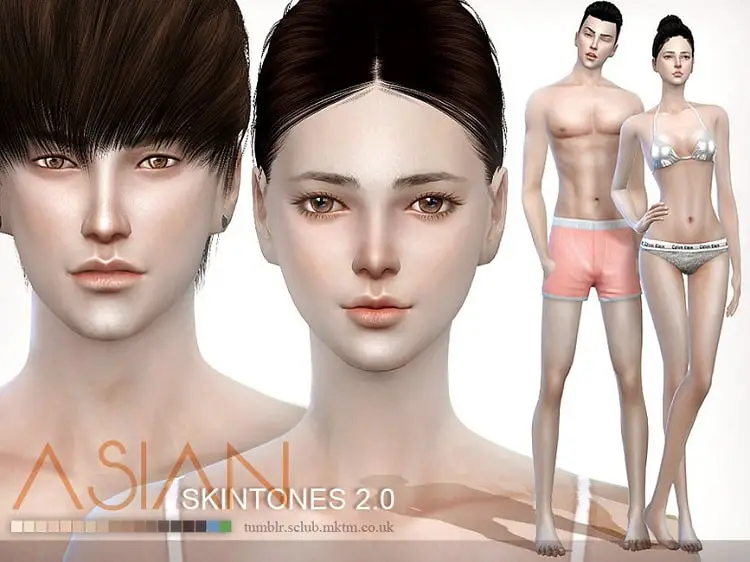 Asian Skintones 2.0 All Age By S-club