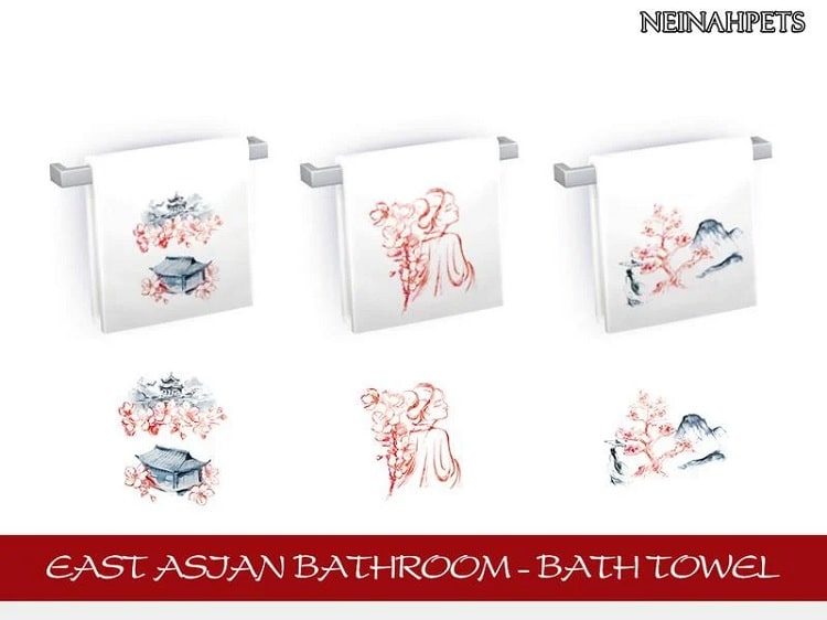 East Asian Bathroom Accessories – Bath Towel