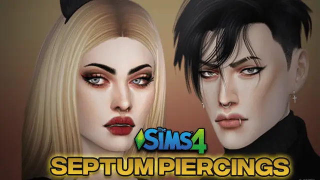 Sims 4 Septum Piercings