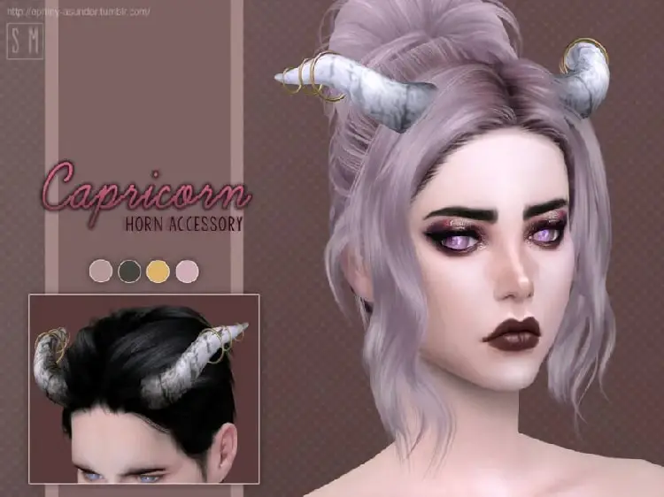 Capricorn Horn Accessory by Screaming Mustard