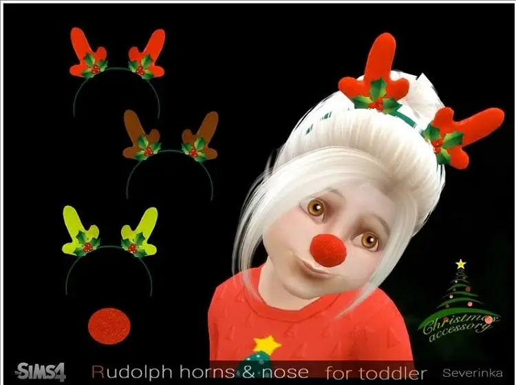 Rudolph's Horns And Nose For Toddlers