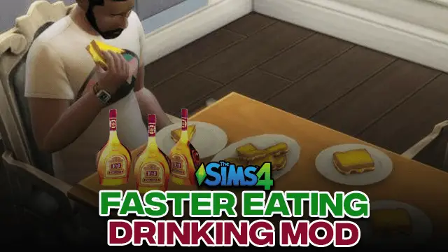 Sims 4 Faster Eating & Drinking Mod (Updated) 2024