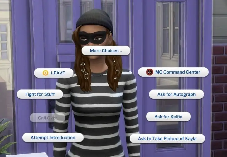 How does the Sims 4 Burglar Mod work