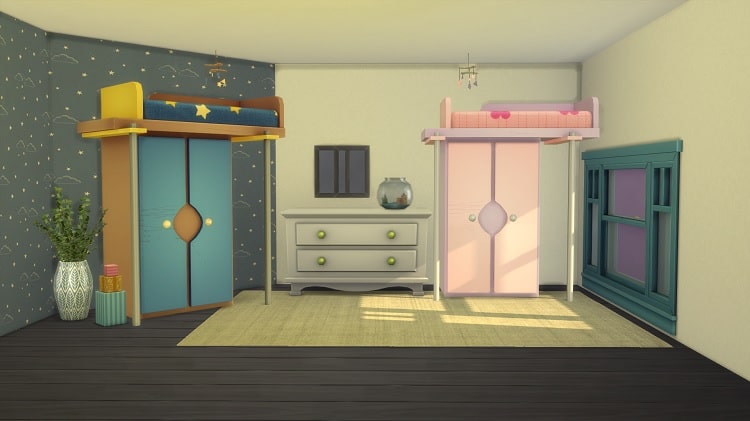 Little One Dresser With Fake Bunk Bed