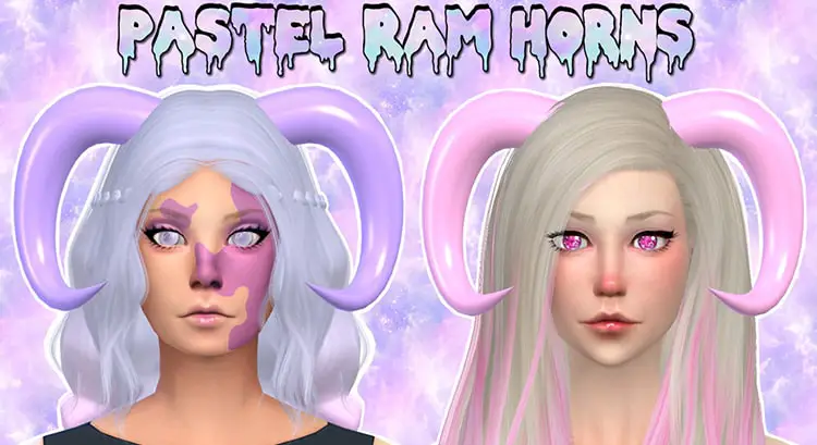 Pastel Ram Horns 