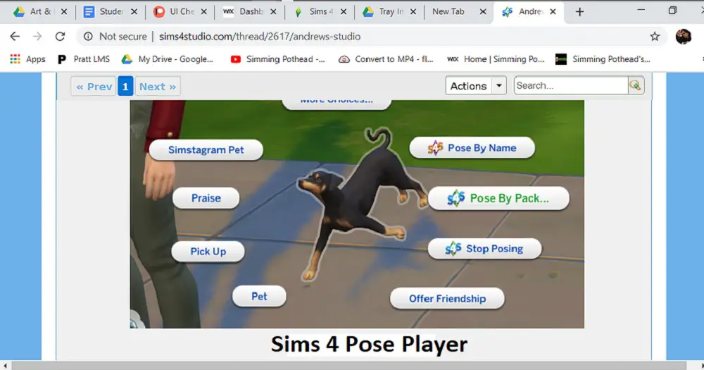 Sims 4 Pose Player