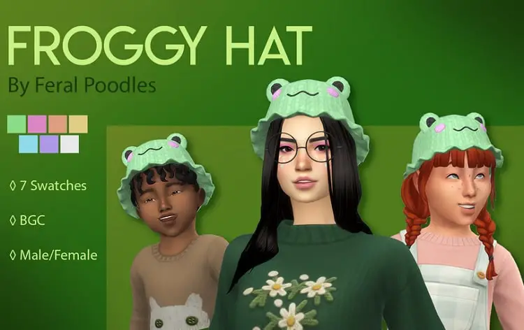 Froggy Hat for Kids 