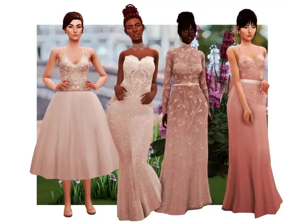 Scandalous Sims 4 Wedding Dress