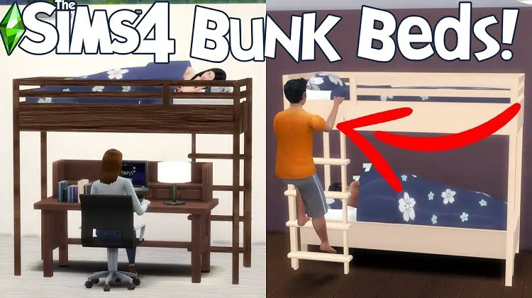 Sims 4 Bunk Bed CC & Mods