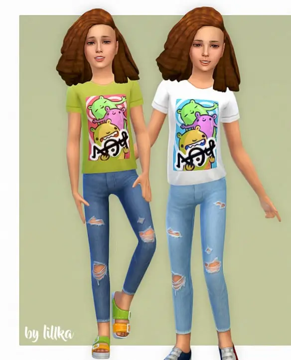 Sims 4 Girls Clothes Set