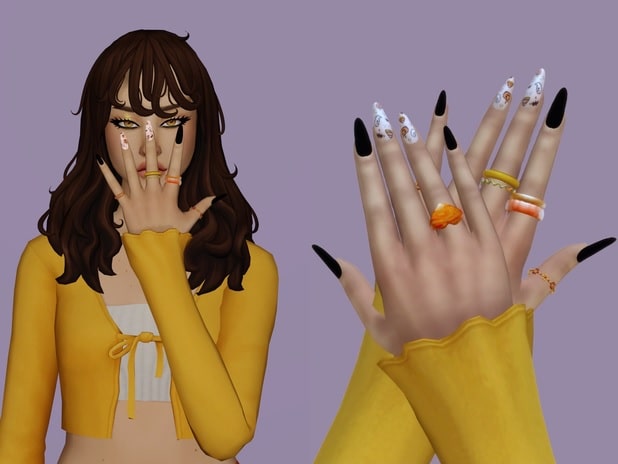 Sims 4 Halloween Nails