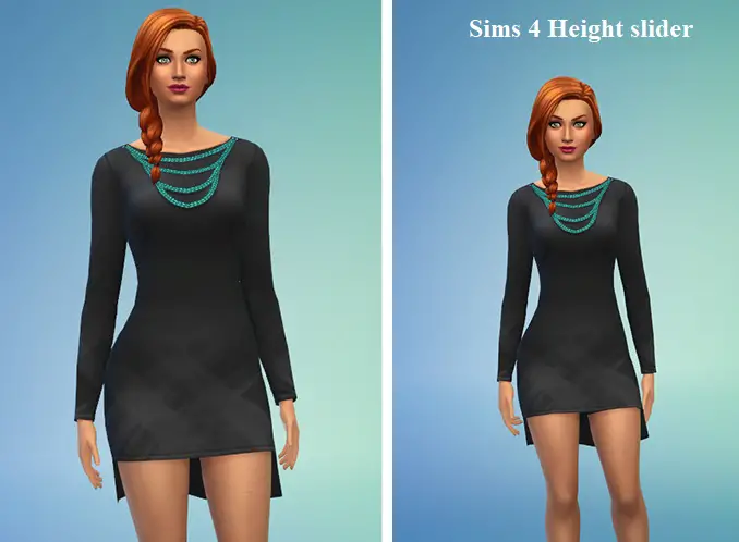 Sims 4 height slider