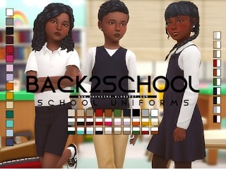 Sims 4 Kids CC Uniforms 
