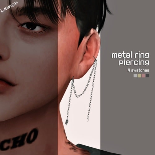 Metal ring piercing