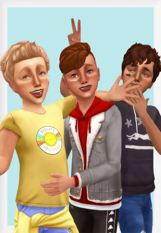 Sims 4 Boys CC Hair