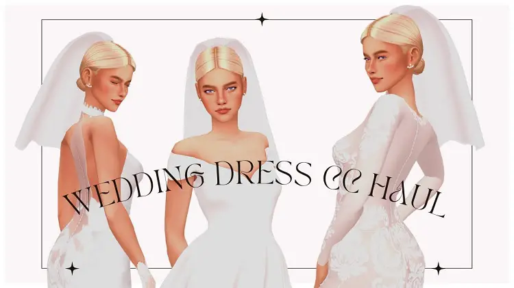Sims 4 Wedding Dresses CC & Mods (Download) All Free (2023)