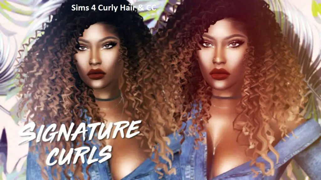 Sims 4 curly hair CC for Females