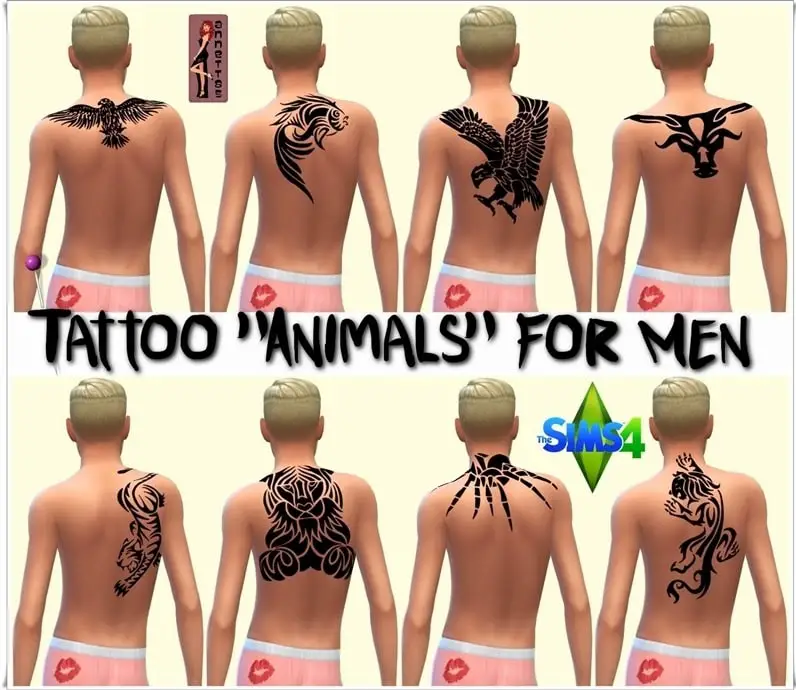 Animals Tattoos for Males