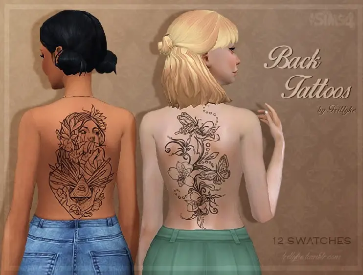 Back Tattoos by Trike 