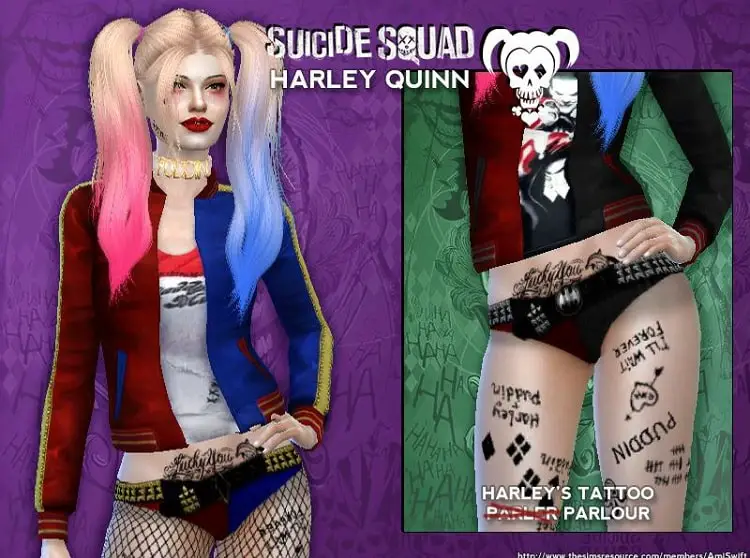 Suicide Squad's Harley Quinn Tattoo