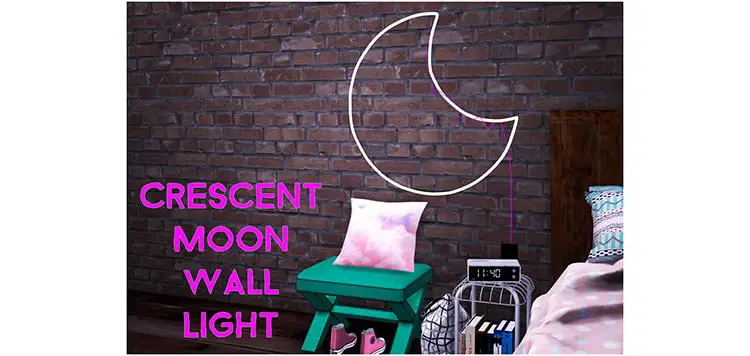 Crescent Moon Wall Light