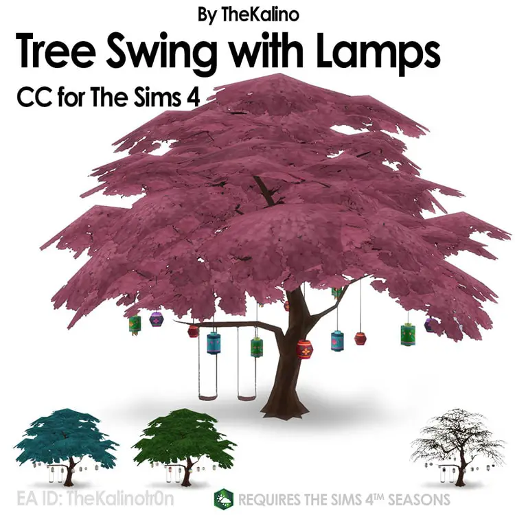 Tree Swing with Lamps