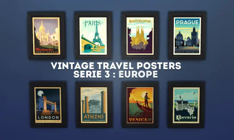 Vintage Travel Poster cc Series 