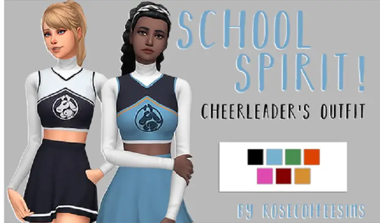 School Spirit Cheerleader Outfit
