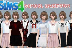 Sims 4 School Uniform CC