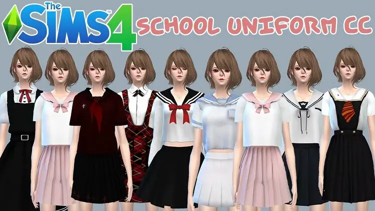 21+ Sims 4 School Uniform CC & Mods Sims 4 (All Free) – 2024