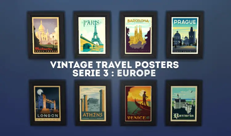 Vintage Travel Posters Series