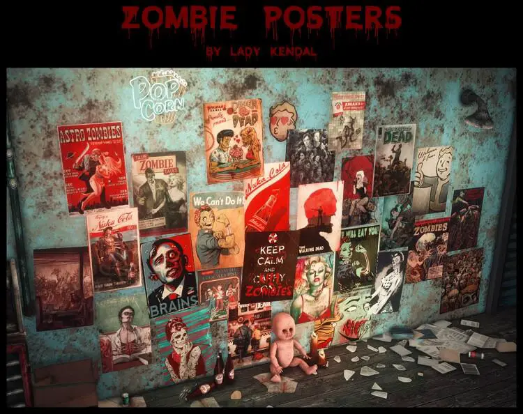 Zombie Posters and Apocalyptic Signs