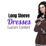 Sims 4 Long Sleeve Dress CC