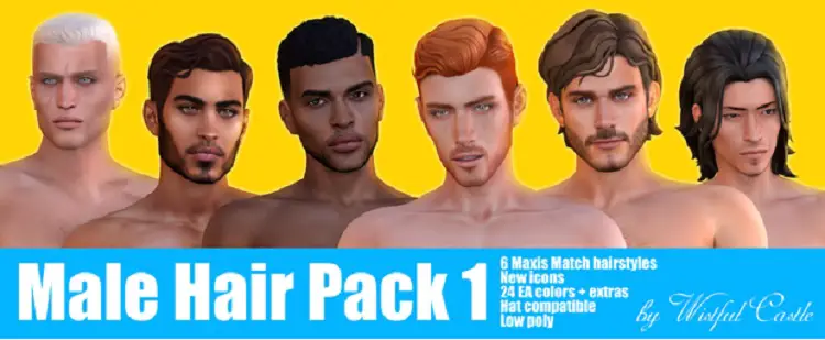 Male Hair CC Pack
