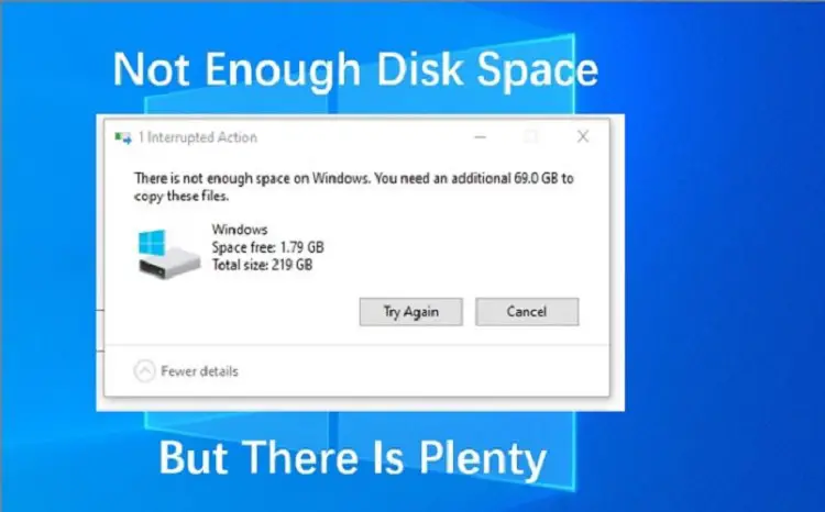 Solved: 2024 Guide to Fixing ‘Not Enough Disk Space’ Errors When You Have Plenty